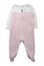 A White Onesies from The Little White Company in size 6-12M for neutral. (Front View)