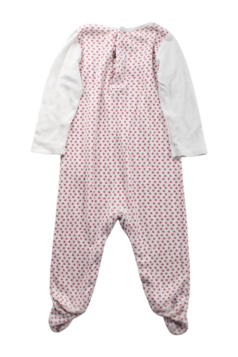 A White Onesies from The Little White Company in size 6-12M for neutral. (Back View)