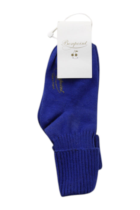 A Blue Socks from Bonpoint in size 2T for neutral. (Front View)