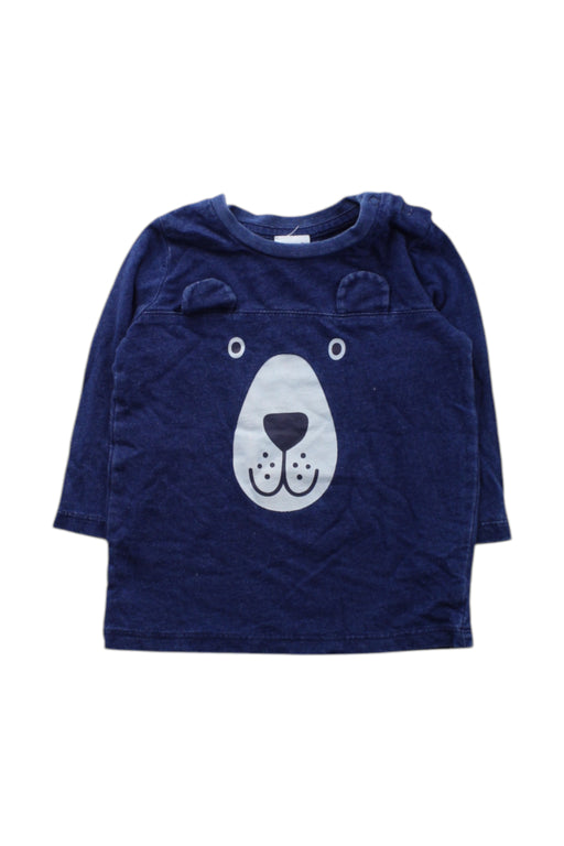 A Navy Long Sleeve T Shirts from Seed in size 3-6M for neutral. (Front View)