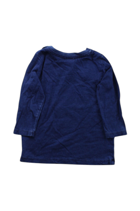A Navy Long Sleeve T Shirts from Seed in size 3-6M for neutral. (Back View)