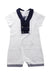 A White Short Sleeve Rompers from Nicholas & Bears in size 6-12M for neutral. (Front View)