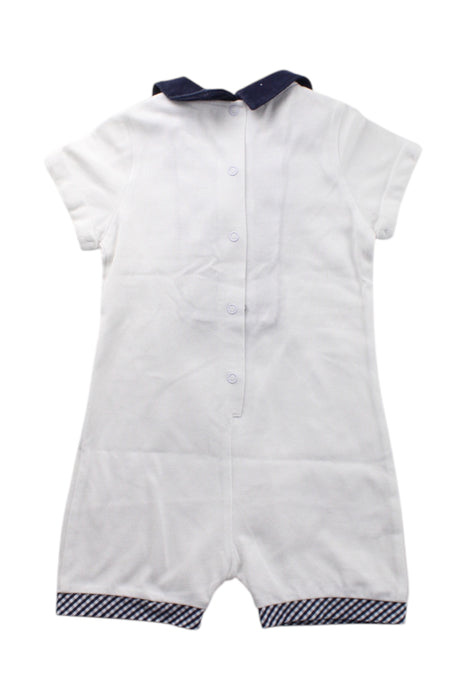 A White Short Sleeve Rompers from Nicholas & Bears in size 6-12M for neutral. (Back View)