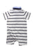 A White Short Sleeve Rompers from Jacadi in size 18-24M for boy. (Back View)