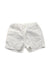 A White Shorts from Petit Bateau in size 3T for neutral. (Front View)