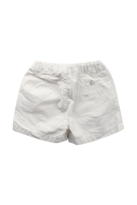 A White Shorts from Petit Bateau in size 3T for neutral. (Back View)