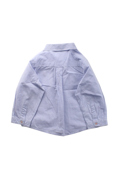 A Blue Long Sleeve Shirts from Jacadi in size 12-18M for boy. (Back View)
