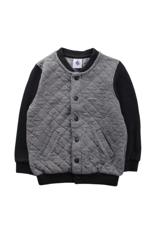 A Black Puffer/Quilted Jackets from Petit Bateau in size 2T for neutral. (Front View)