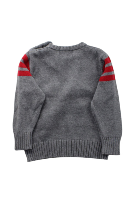 A Grey Knit Sweaters from Andy & Evan in size 6-12M for boy. (Back View)