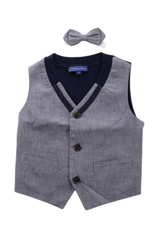 A Grey Dress Up Vests from Nicholas & Bears in size 2T for boy. (Front View)