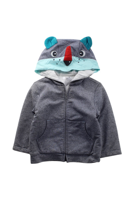 A Grey Puffer/Quilted Coats & Outerwear from Kingkow in size 12-18M for neutral. (Front View)