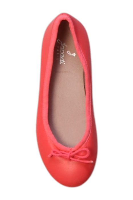 A Red Flats from Jacadi in size 5T for girl. (Front View)