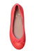 A Red Flats from Jacadi in size 5T for girl. (Front View)