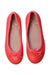 A Red Flats from Jacadi in size 5T for girl. (Back View)