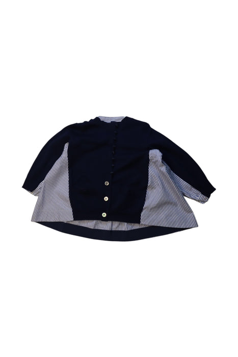 A Navy Long Sleeve Tops from Sacai in size 2T for girl. (Front View)