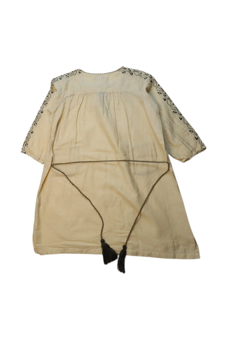 A Beige Long Sleeve Dresses from Caramel Baby & Child in size 3T for girl. (Back View)