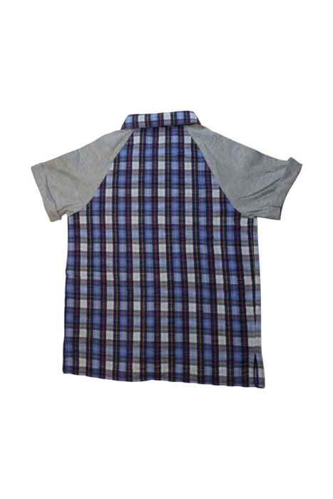 A Blue Short Sleeve Shirts from Fendi in size 6T for boy. (Back View)