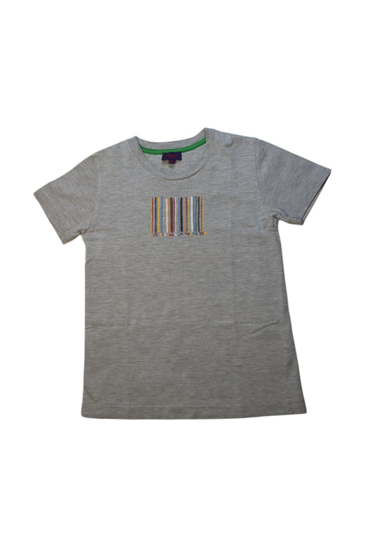 A Grey Short Sleeve T Shirts from Paul Smith in size 6T for boy. (Front View)