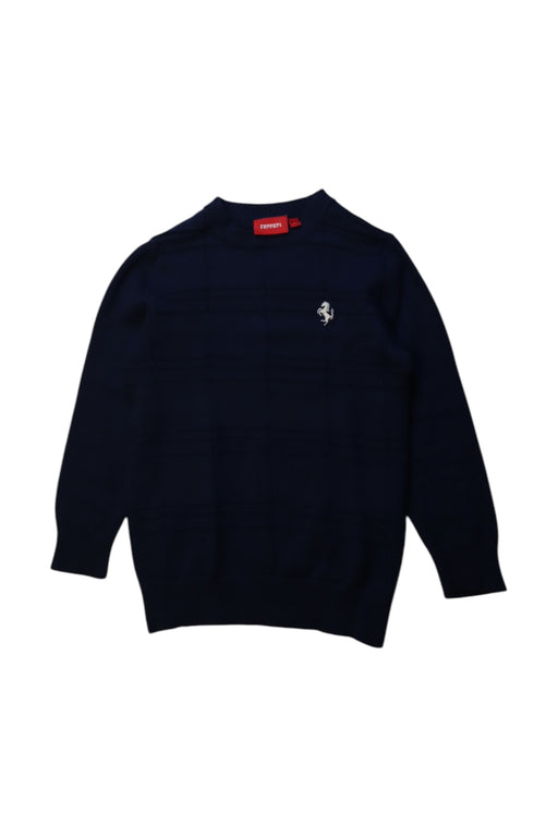 A Navy Knit Sweaters from Ferrari in size 3T for boy. (Front View)