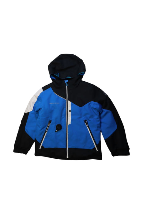 A Multicolour Puffer/Quilted Jackets from Obermeyer in size 6T for boy. (Front View)