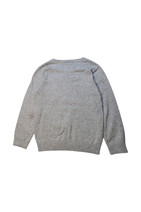 A Grey Knit Sweaters from Seed in size 7Y for boy. (Back View)