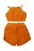 A Orange Shorts Sets from Gaia in size 4T for girl. (Back View)
