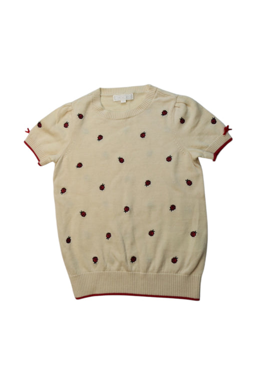 A Beige Short Sleeve Tops from Nicholas & Bears in size 4T for girl. (Front View)