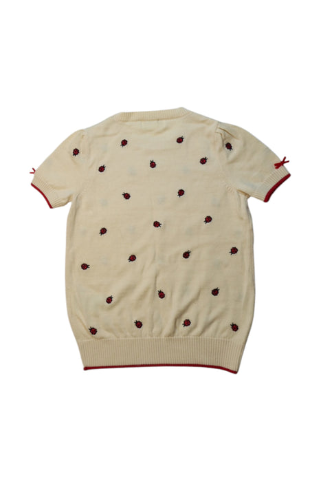 A Beige Short Sleeve Tops from Nicholas & Bears in size 4T for girl. (Back View)