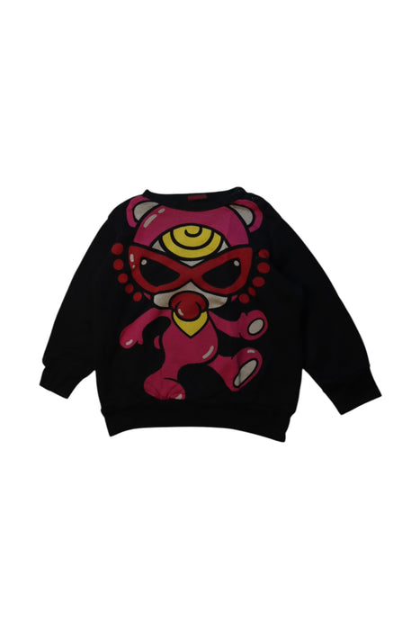 A Black Crewneck Sweatshirts from Hysteric Mini in size 18-24M for girl. (Front View)