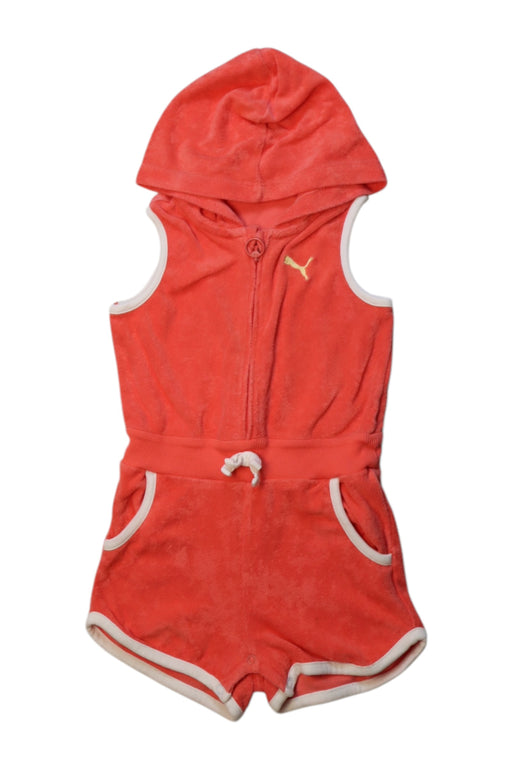 A Red Sleeveless Rompers from Puma in size 18-24M for girl. (Front View)