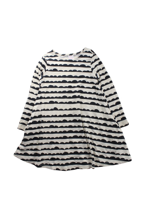 A Black Long Sleeve Dresses from Hanna Andersson in size 6T for girl. (Front View)