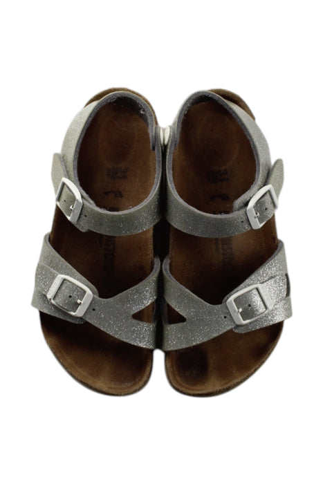 A Metallic Sandals from Birkenstock in size 6T for neutral. (Back View)