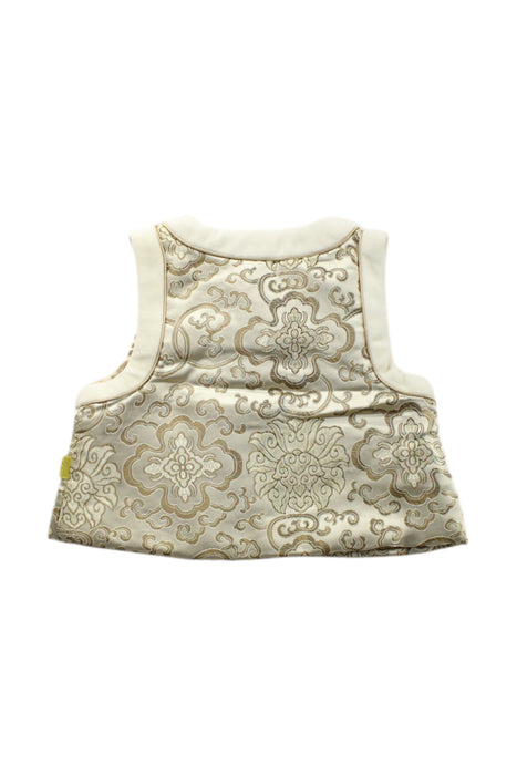 A Gold Dress Up Vests from Mides in size 6-12M for neutral. (Back View)
