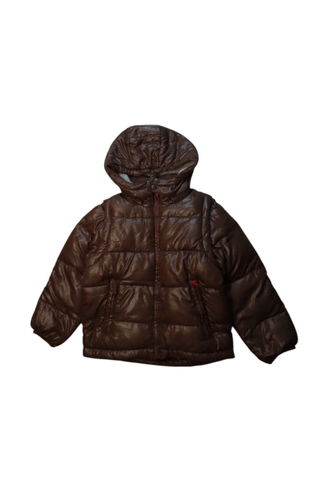 A Brown Puffer/Quilted Coats & Outerwear from Boden in size 5T for neutral. (Front View)