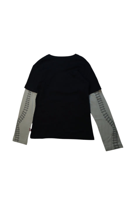A Black Long Sleeve T Shirts from City Threads in size 8Y for boy. (Back View)