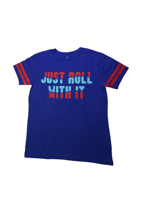 A Blue Short Sleeve T Shirts from Crewcuts in size 12Y for boy. (Front View)