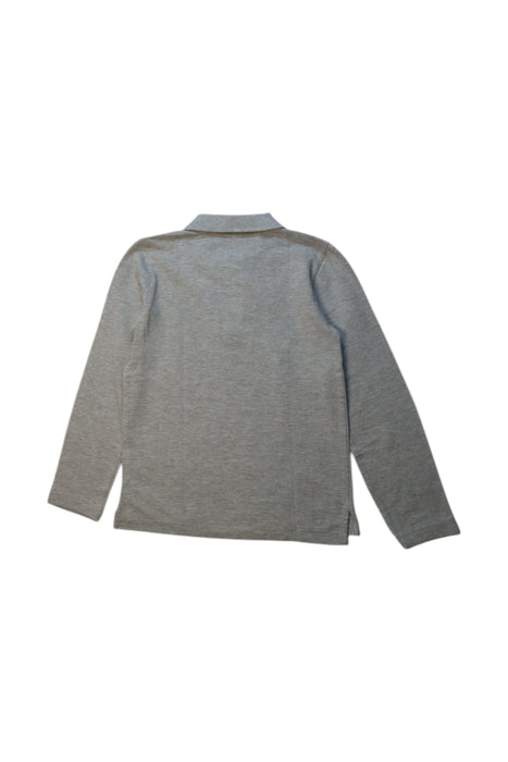 A Grey Long Sleeve Polos from Crewcuts in size 4T for boy. (Back View)