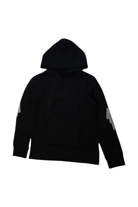 A Black Hooded Sweatshirts from Crewcuts in size 8Y for boy. (Front View)