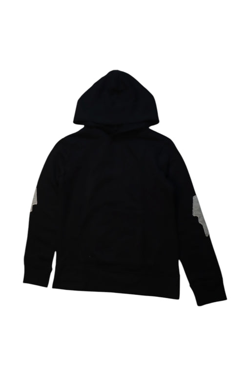 A Black Hooded Sweatshirts from Crewcuts in size 8Y for boy. (Front View)