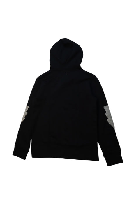 A Black Hooded Sweatshirts from Crewcuts in size 8Y for boy. (Back View)