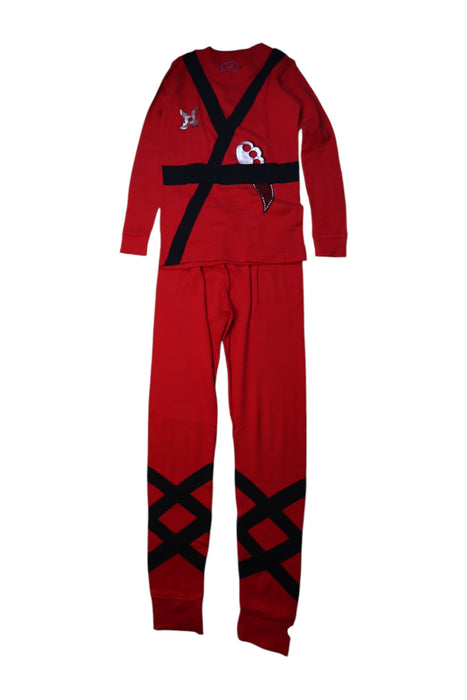 A Red Pyjama Sets from Sara's Prints in size 10Y for boy. (Front View)