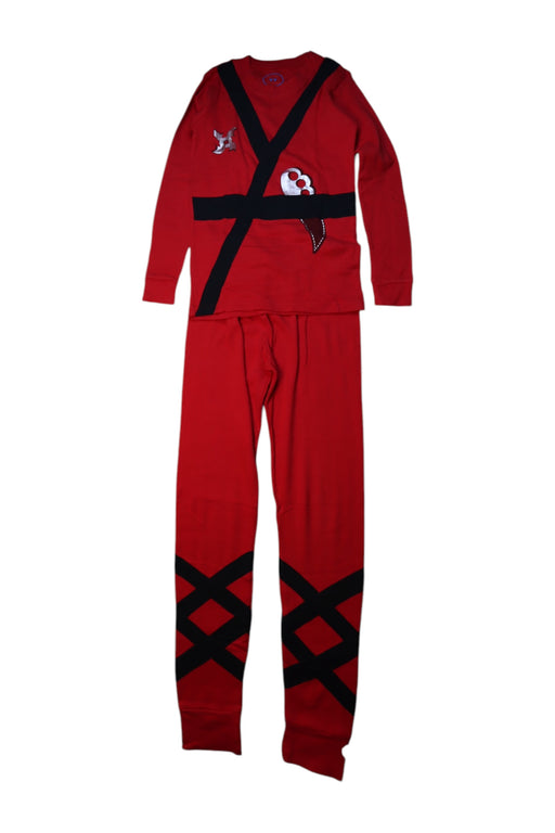 A Red Pyjama Sets from Sara's Prints in size 10Y for boy. (Front View)