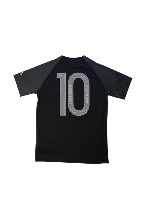 A Black Active Tops from Adidas in size 11Y for boy. (Back View)