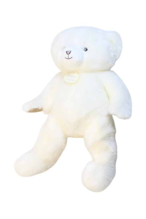 A White Soft Toys from Doudou et Compagnie in size O/S for neutral. (Front View)