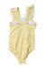 A Yellow Swimsuits from Polarn O. Pyret in size 4T for girl. (Back View)