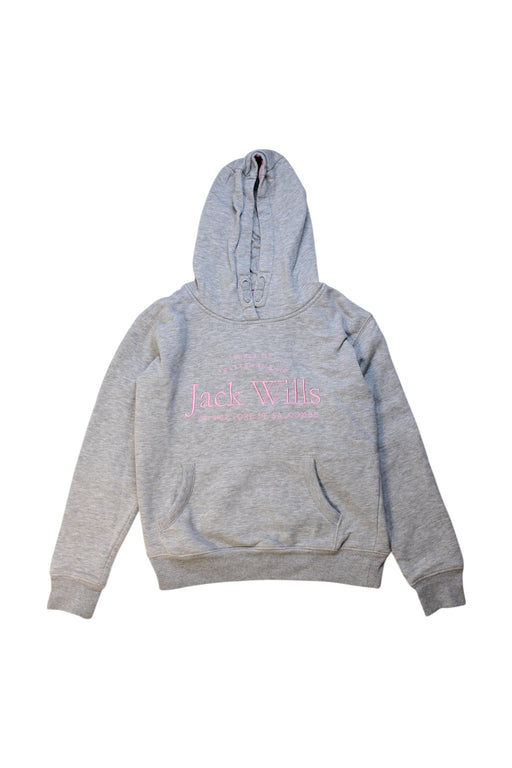 A Grey Hooded Sweatshirts from Jack Wills in size 9Y for girl. (Front View)