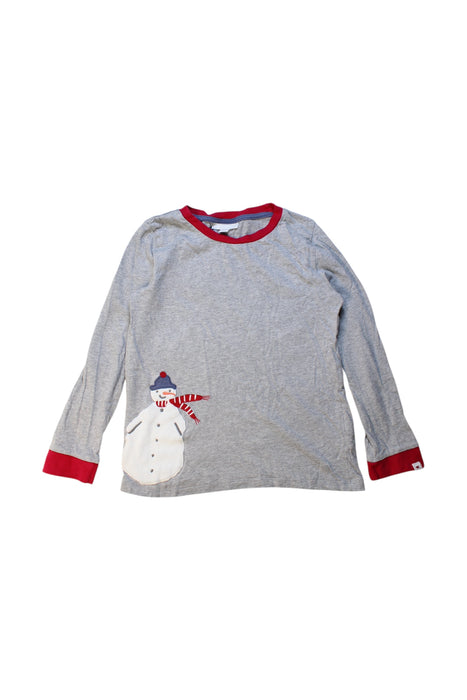 A Grey Long Sleeve Tops from The Little White Company in size 7Y for neutral. (Front View)
