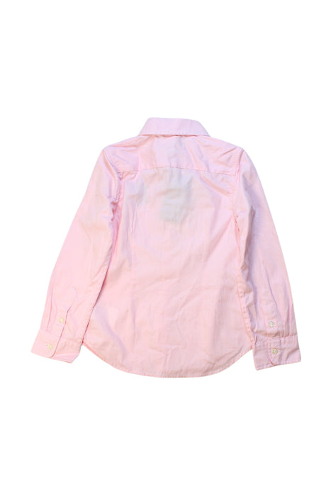 A Pink Long Sleeve Shirts from Ralph Lauren in size 5T for girl. (Back View)