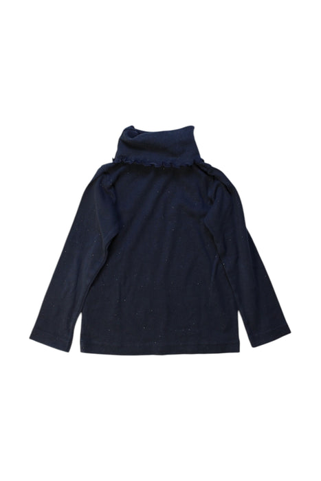A Navy Long Sleeve Tops from Petit Bateau in size 3T for girl. (Back View)
