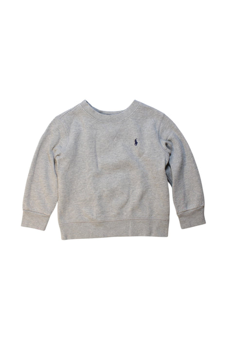 A Grey Crewneck Sweatshirts from Polo Ralph Lauren in size 3T for neutral. (Front View)